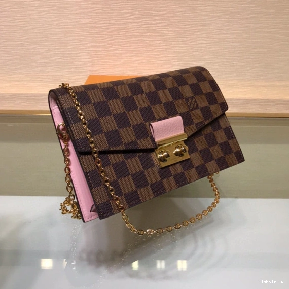 WIS WALLET CROISETTE VUITTON LOUIS CHAIN 0129